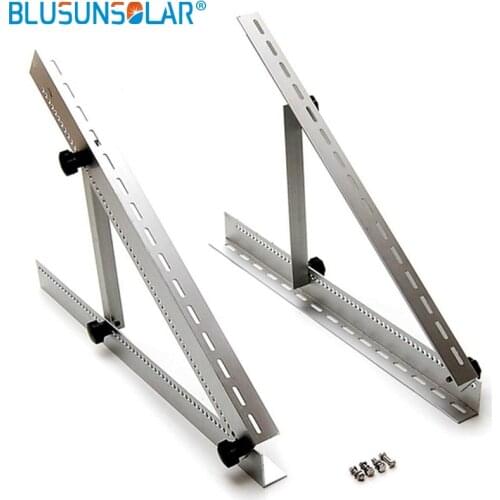 Adjustable Solar Panel Mount Mounting Brackets for 100W solar panel Folding Tilt Legs Boat RV Roof