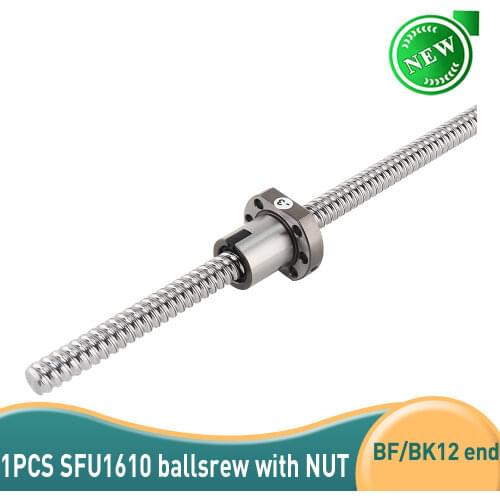 Ballscrew SFU1610 ball screw nut + End processing can Choose length for CNC parts Rolled Ballscrew
