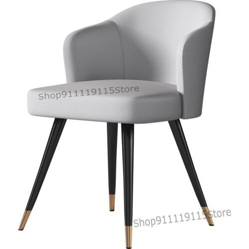 Modern Simple Dining Chair Nordic Small Family Light Luxury Back Chair Net Red Leather Chair Household Stool 142