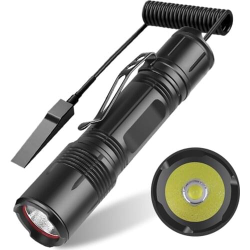 XHP50 LED Portable Hunting Flashlight with Tail Switch High Brightness Camping Torch Outdoor Hunting Weapon Light Tactical Lamp