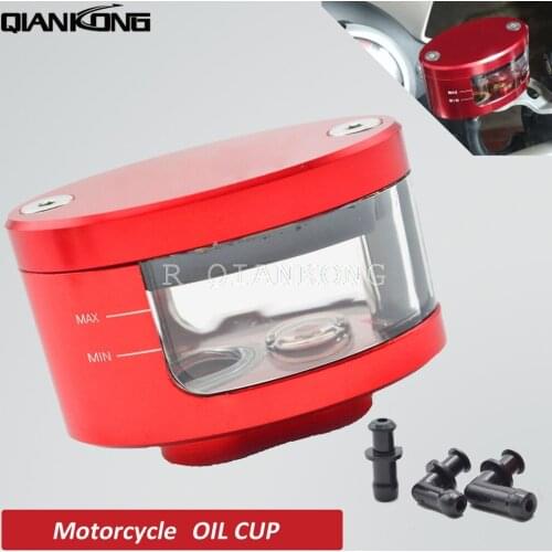 R QIANKONG CNC Universal Fluid Reservoir Oil Cup for Benelli TNT300 TNT600 BN600 BN302 Stels600 Keeway RK6/BN TNT 300 302 600