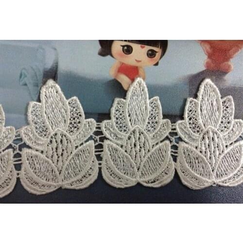 7.5cm high quality water soluble exquisite embroidery lace,skirt lace trimming,decoration accessories,XERY13537