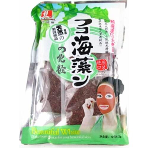 1bag 12pcs pure seaweed mask collagen mask seaweed face facial care whitening acne treatment pore cleansing mask concealer