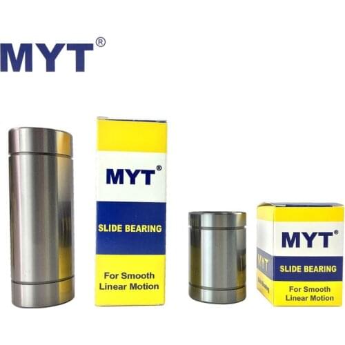 10pcs MYT precision Linear Bearing LM6UU LM8UU LM10UU LM12UU LM16UU LM8LUU linear Bushing 8mm CNC Linear rail rod shaft parts