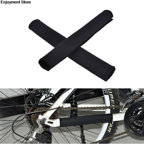 2Pcs Durable Cycling Chain Stay Chainstay Bike Bicycle Guard Cover Frame Black Protector