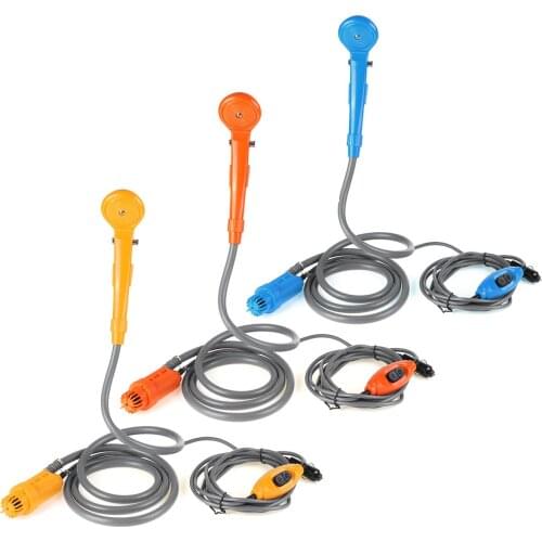 12V Caravan Accessories RV Camper Outdoor Shower Shower Head Body Jet Shower Bathroom Accessories Set Shower Curtain