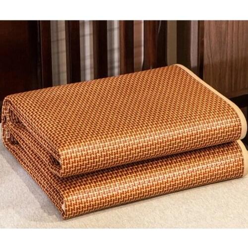 Bamboo Rattan Mattress Adult Kids Summer Cool Cozy King Size Breathable Sleeping Mat Folding Portable Bed Protection Mattress