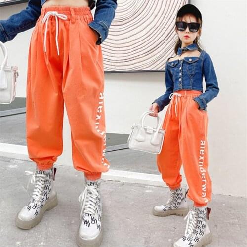 Spring Kids Girls Cotton Sport Pants Casual Camouflage Printed Teenage Girls Cargo Pants Children Trousers Beam Foot Pants Pink