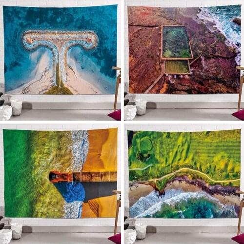 Boho Decoration Home Decor Landscape Tapestry Wall Hanging Tropical Tree Tapestries Art Home Decoration Mural Tapisserie