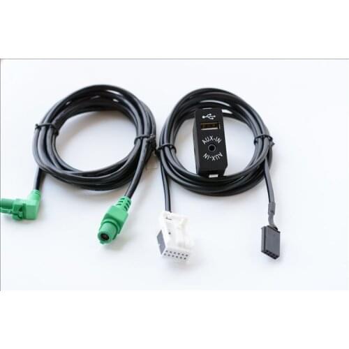 For BMW 5 Series 3 Series 7 Series X3 X4X5 X6AUX Interface USB.AUX Audio Input Switch Interface + Harness