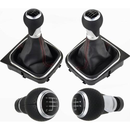 For V-W Volkswagen Golf 5/6 MK5/6 Scirocco(2009) Octavia 5/6 Speed Car Stick Lever Shifter Manual Gear Shift Knob Handle Head