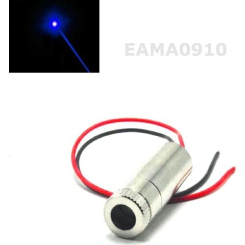 Focusable 450nm 50mW Laser Diode Module Dot Blue light 3-5V 12x35mm w/driver in