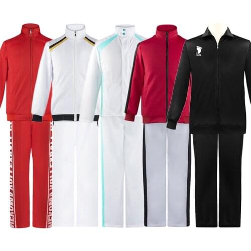 Haikyuu Karasuno Nekoma Fukurodani Aoba Johsai Shiratorizawa Jacket Pants Sportswear Cosplay Costume Haikiyu Jersey Uniform