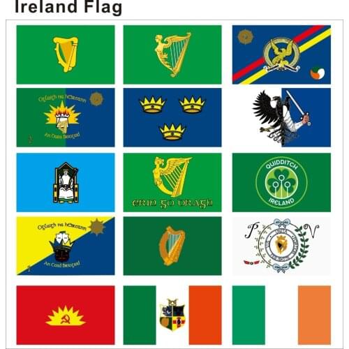 KAFNIK,Custom Historical Irish flag Irish air force flag Irish provincial flag14*21cm/90*150cm/192*288cm 3*5ft for decoration