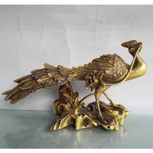 China brass seiko Phoenix crafts statue