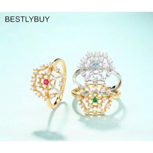 BESTLYBUY Classic Ring with Nautral blue topazs emeralds cut oct 2*2mm in 925 sterling silver jewelry with gift box