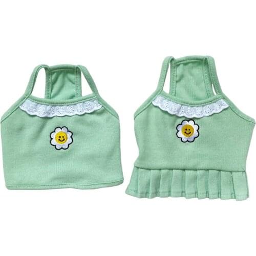 Short Dog Vest Skirt Clothes Doggie Puppy Dress Chihuahua Clothing Yorkshire Pomeranian Schnauzer Apparel Dog Couple Costumes