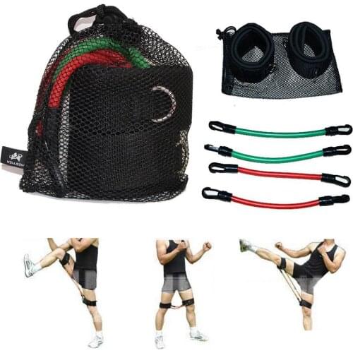 Speed Agility Kinetic Leg Resistance Bands Jump Trainer Yoga Taekwondo Trainer Pulling Rope For Home Gym Accessories