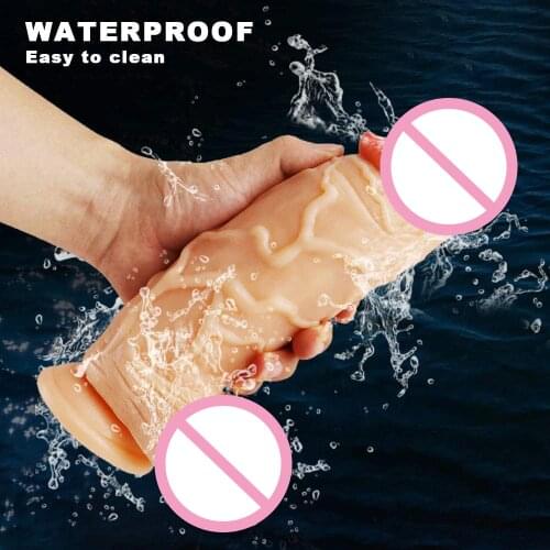 Huge Dildo XXL Size Realistic Dildo 10.25inch Big Dildo Harness Compatible Female Sex Product Adult Toys Dildo for Anal (Flesh)
