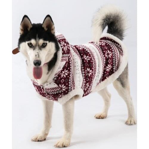 Large Dog Coat Jacket Warm Winter Big Dog Clothes Christmas Pet Clothing Outfit Corgi Husky Labrador Golden Retriever Costumes