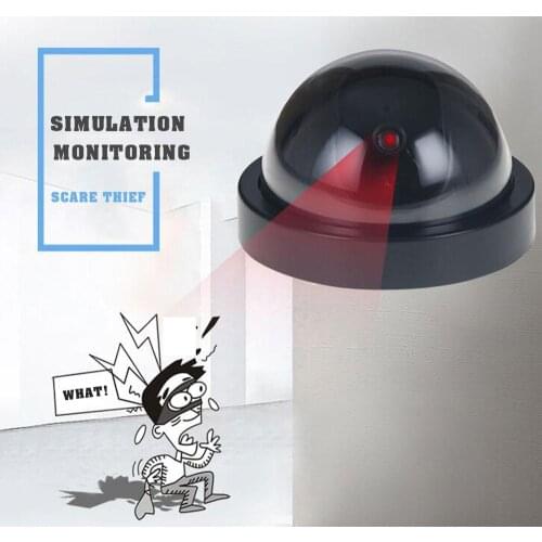 Home Security Fake Camera Wireless Simulated Video Surveillance indoor/outdoor Dummy Dome Camera With Flashing Red Led Light
