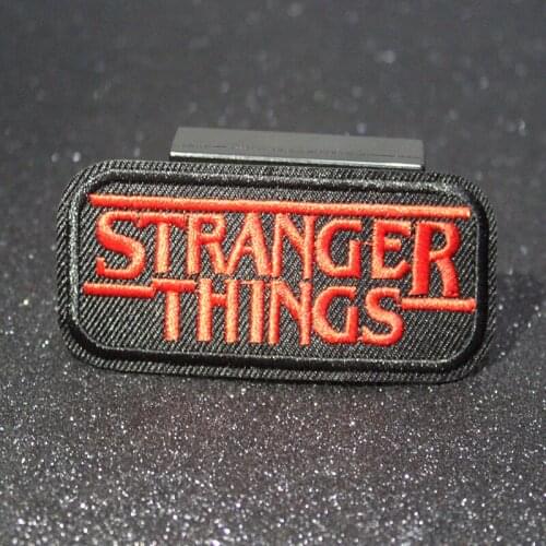 Pulaqi Stranger Things DIY Embroidery Patches For Clothing Custom iron on Patch Vikings Patches Appliques Stickers on Clothes F