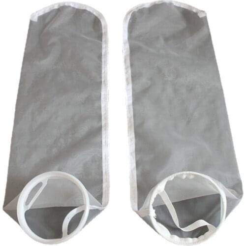 7"x32" 180x810mm 10-300 Mesh NMO Nylon Material PP/Steel Ring Industrial Filter Sock Pocket Sak