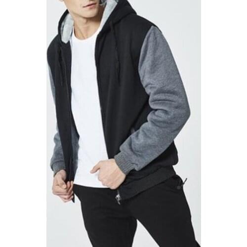 Sports Plus Velvet Padded MenS Jacket Newly Mens Stylish Patchwork Tops MenS Baseball Uniform Autumn Winter Male Clothes