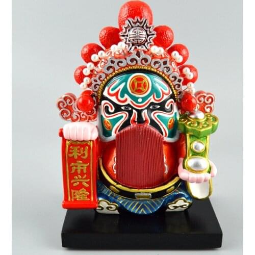 Chinese Opera Style Drama Face Five Rd Fortuna Ornaments Features Ethnic Handmade Art Home Decoration Crafts Business Gifts