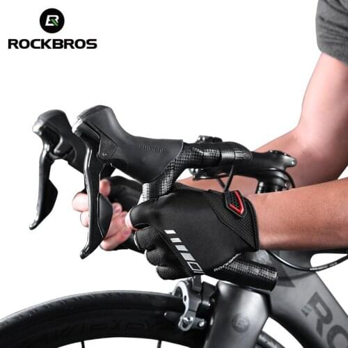 RockBros Cycling Gloves Half Finger Gloves Sunmmer Silicone Gel Thickened Pad SBR Breathable Bicycle Short Gloves Shockproof