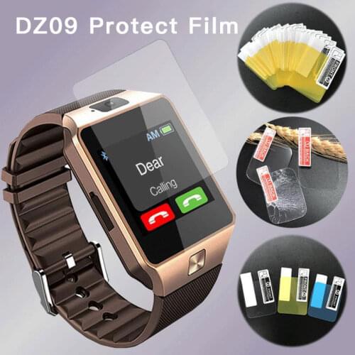 2PCS Tempered Glass Protect Film For DZ09 Smartwatch Clear Protective Film Guard Watch Protection Full Screen Protector Cover
