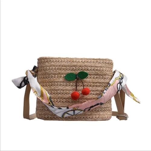 Women Straw Bag Woven Handbag Purse Crossbody Boho Beach Summer Shoulder Bags Tote Purse /BY