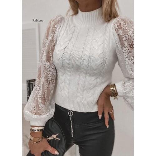 Women Elegant Sequin Winter Sweaters Autumn Sexy Off Shoulder V Neck Pullover Tops Ladies Casual Long Sleeve Sweater Jumper