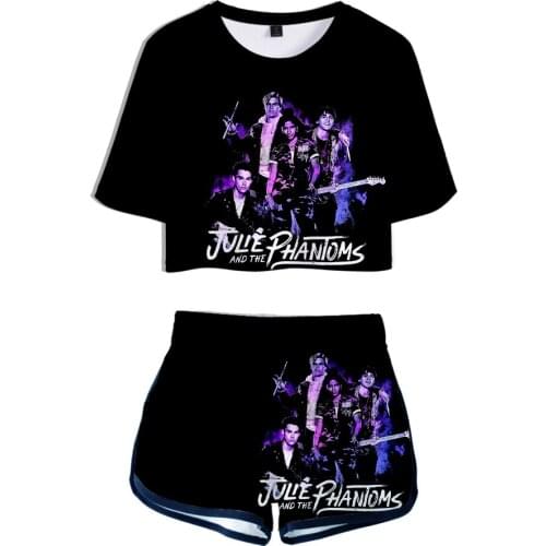 Women Shorts Sets 3D Printing Julie and the Phantoms t shirt Suits Summer Women Casual T shirt+Shorts Suits Breathable Clothing