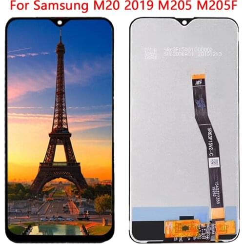 AAA+ 6.3'' M20 LCD For Samsung Galaxy M20 2019 LCD Display With Frame Digitizer Assembly SM-M20 2019 M205 SM-M205 M205F LCD