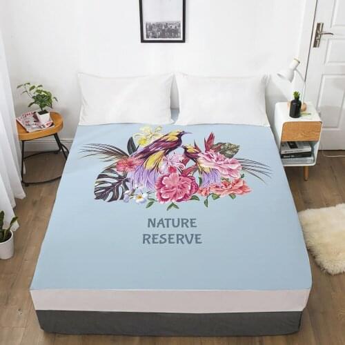 1pc bed sheet Elastic fitted sheet With An Elastic Band 150/180/200/160*200 Mattress Cover Double Bed cover nordic reserve