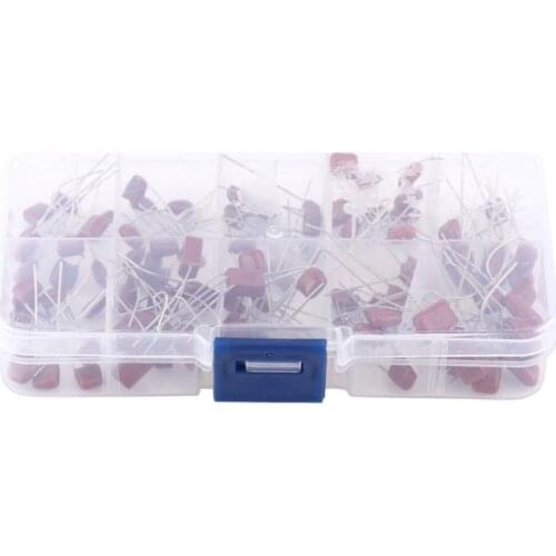 100pcs/lot 10nF~470nF Metallized Polyester Film Capacitors Assortment Kit High precision and stability samples CBB capacitor se