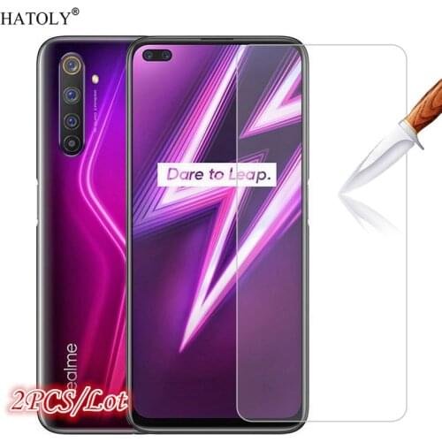 2Pcs Glass on Realme 6 Pro Tempered Glass For Oppo Realme 6 Pro Phone Screen Protector HD Protective Glass For Oppo Realme 6 Pro
