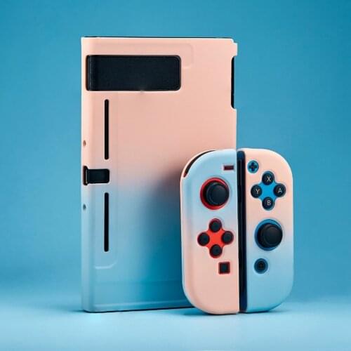 20 pcs a lot Gradient Color shell Protection Case Colorful Cover For Switch Console Joystick for N-S Gamepad Accessories