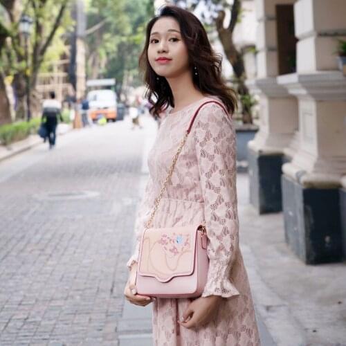 21x19CM Custom Genuine Leather New Style Messenger Bags Original Women Shoulder Bag Cow Leather Hand Bag a6989