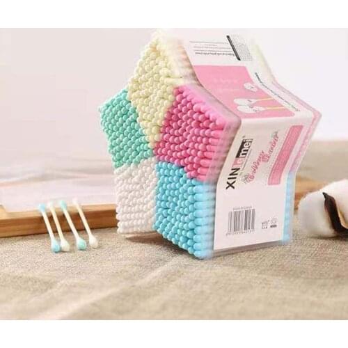500Pcs/set Baby Cotton Swab Stick Head Ear Nose Buds Cleaning Tools Tampons Cotonete Pampons Health Beauty Infant Care Products