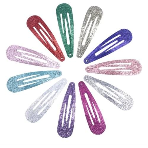 20Pcs/Lot Hair Accessories Candy Color Dripping Glitter Powder Hair Clip Princess Barrette Hairclip Headdress Hairpins for Girls