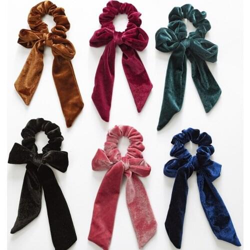 Velvet Scrunchie Women Girls Elastic Hair Rubber Bands Accessories Gum For Women Tie Hair Ring Rope Ponytail Holder