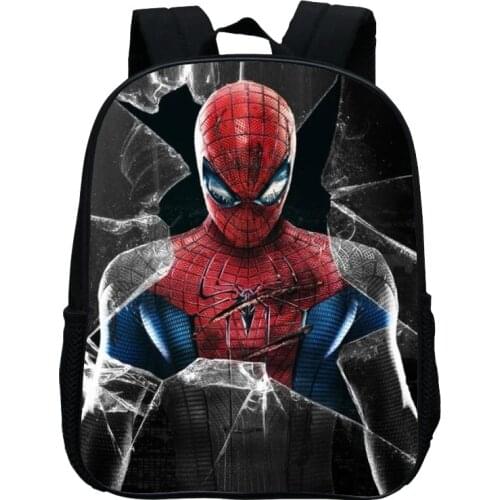 Disney 12 Inches Cartoon Baby Boys Small Backpacks Printing Hero Spiderman Kids School Bags for Children SchoolBag