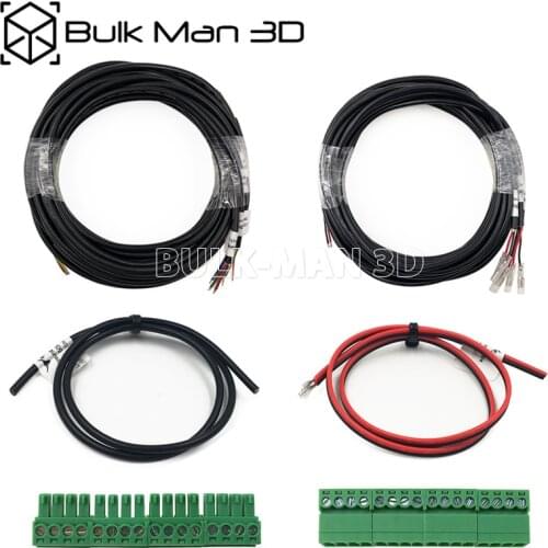 Mach3 based cable wiring bundle 4 Core Shielded Cable+ 2 Core Shielded Cable+DC Power Cable+Ground Wire for CNC Engraver Mill