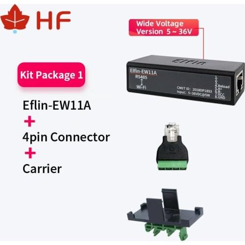 HF Smallest Elfin-EW11A Wireless Networking Devices Modbus TPC IP Function RJ45 RS485 to WIFI Serial Server DTU