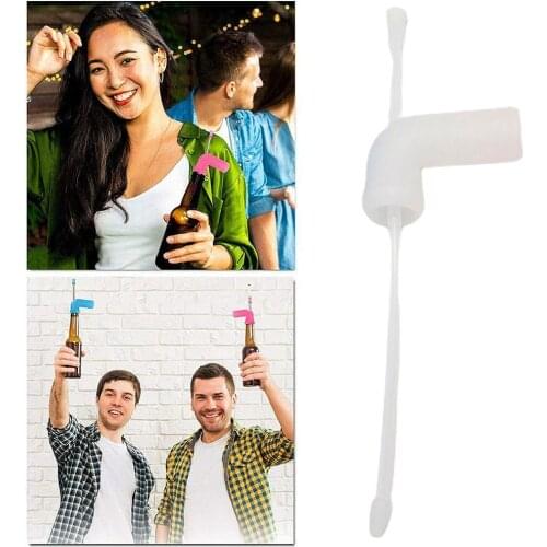 Drinking Tools Silicone Beer Snorkel Easy To Carry Bar Smoke Barbecue Party Accessories F0H3