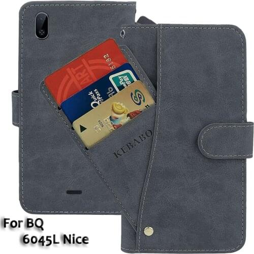 Leather Wallet BQ 6045L Nice Case 5.99" Flip Fashion Luxury Front Card Slots Cases Cover Business Magnetic Phone Bags