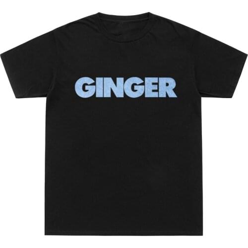 Summer Hip Hop Tee Shirt GINGER Letter Print T-Shirt Men Women O-Neck Cotton T Shirts Brockhampton All-American Boyband Tee Tops