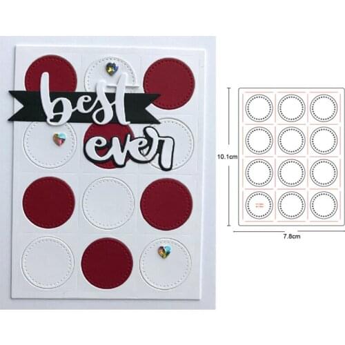 Frame Background Metal Cutting Die Stencil for DIY Embossing Paper Photo Album Cards Making Scrapbooking Dies Cut Mold